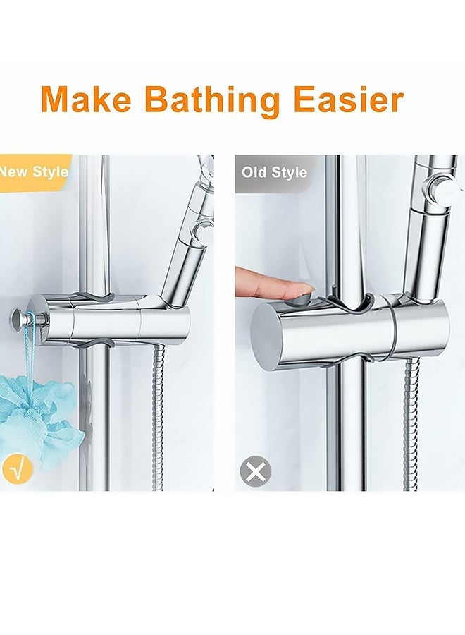 Universal Adjustable Handheld Shower Wand Bracket 20 to 25MM O.D. Chrome Finish Shower Wall Mount Holder for Home Bathroom Apartment Camper Guest Bath RV Hote - Image 3