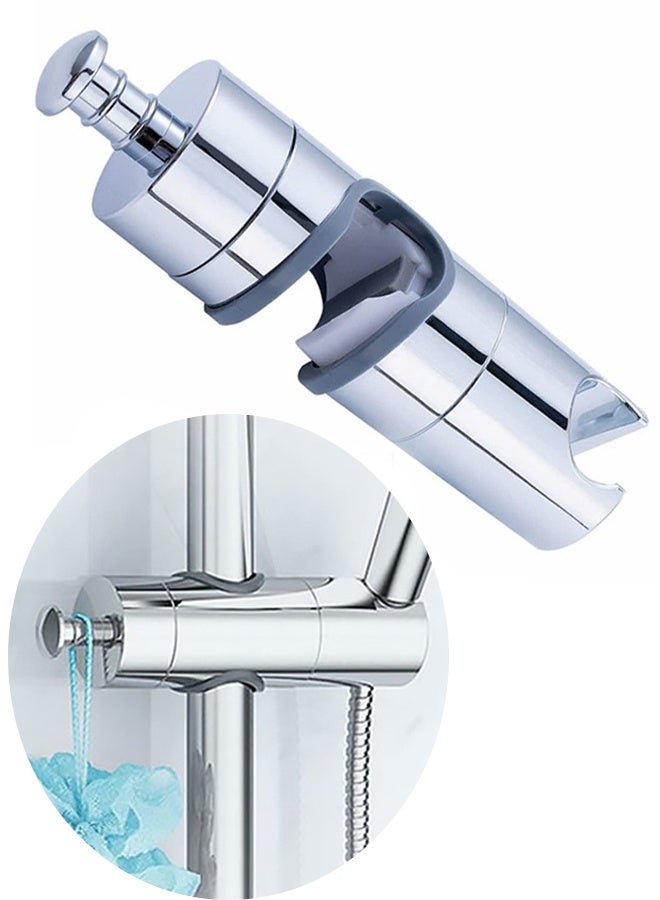 Universal Adjustable Handheld Shower Wand Bracket 20 to 25MM O.D. Chrome Finish Shower Wall Mount Holder for Home Bathroom Apartment Camper Guest Bath RV Hote - Image 1