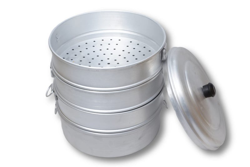 KC Aluminium Momos Steamer 4 Tier with 5 Liters Capacity and 8 Inches Diameter - Image 5