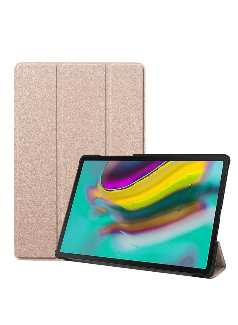 Case for Xiaomi Redmi Pad 10.61 inch Released 2022, Tri fold Slim Lightweight Hard Shell Smart Protective Cover with Multi-Angle Stand (Gold) - Image 1