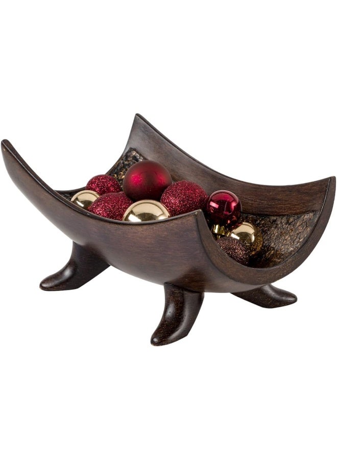 Creative Scents Schonwerk Brown Decorative Bowl for Home Decor  Dining Room Centerpiece  Coffee Table Decor for Living Room  10 Resin Bowl  House Decor Decorations or Key Bowl for Entryway - Image 4