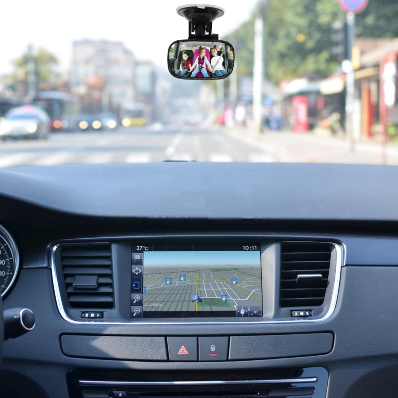 Universal Car Backseat Mirror Suction Cup Mount Rear Seat Travel Monitoring - Image 5