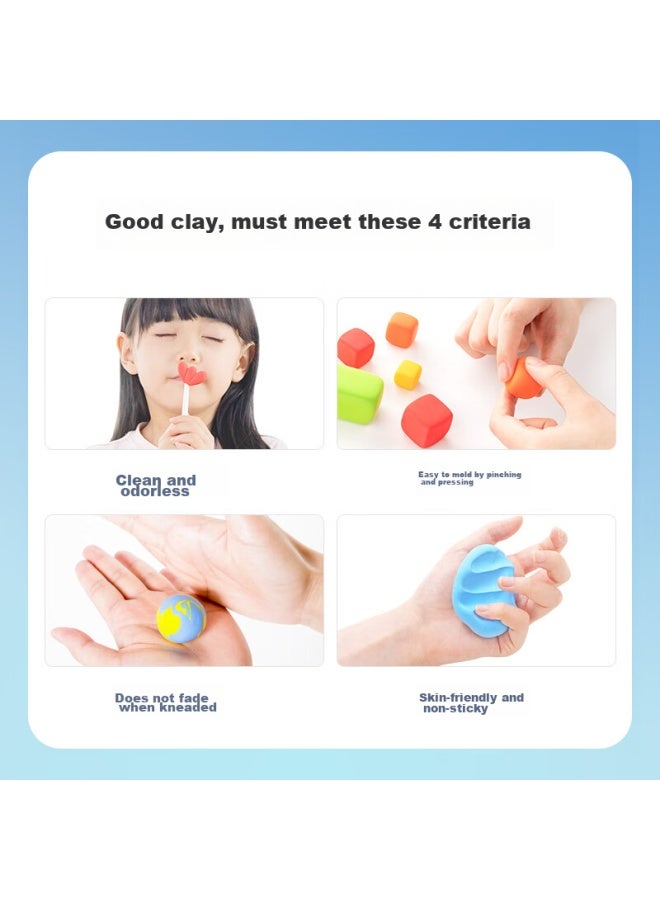 Coloyou Ultra-light Non-toxic Clay, 12 Colors, Large Container, Children's Diy Colorful Clay Toy, Play Dough, Birthday Gift - Image 5
