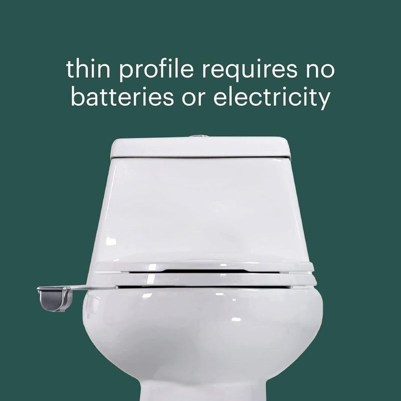 Brondell Bidet  Thinline SimpleSpa SS150 Fresh Water Spray NonElectric Bidet Toilet Attachment in White with Self Cleaning Nozzle - Image 5