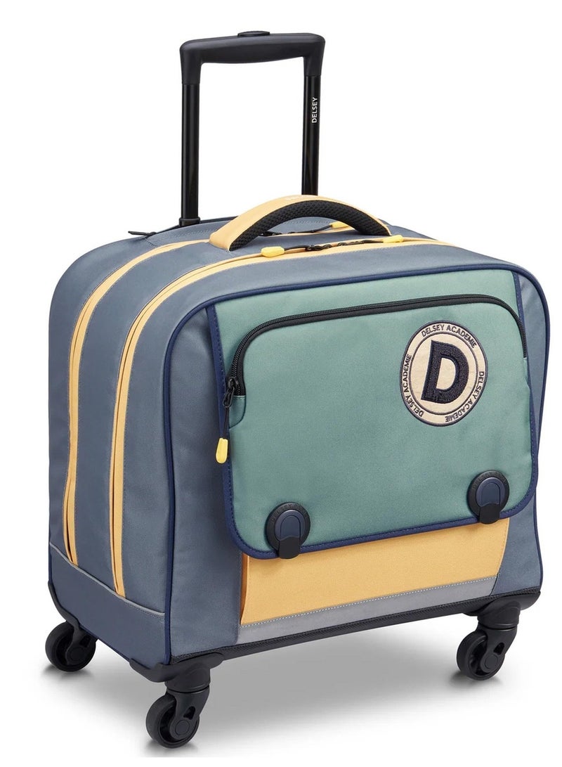 DELSEY ACADEMIE Kids 4 Wheels 15.6 Inch School Trolley Bag - Cactus - Image 2