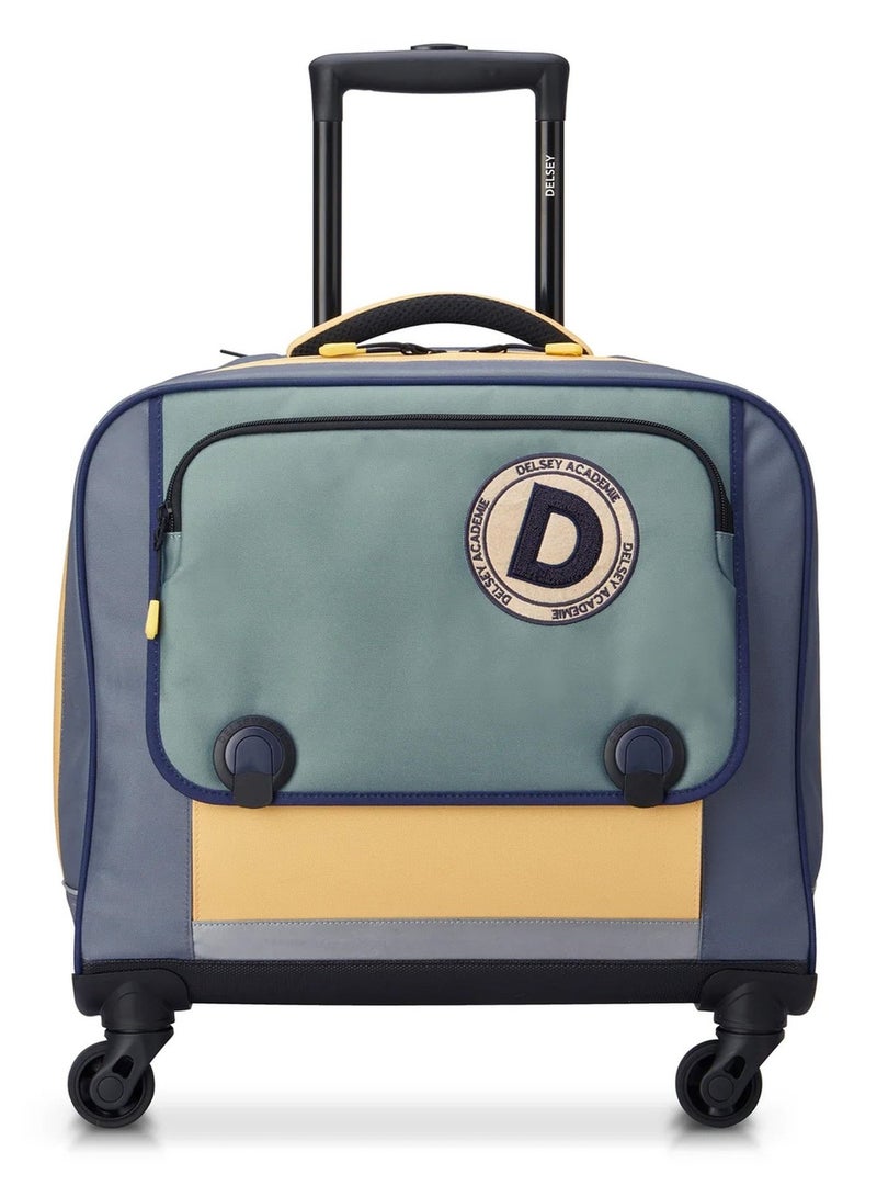 DELSEY ACADEMIE Kids 4 Wheels 15.6 Inch School Trolley Bag - Cactus - Image 1