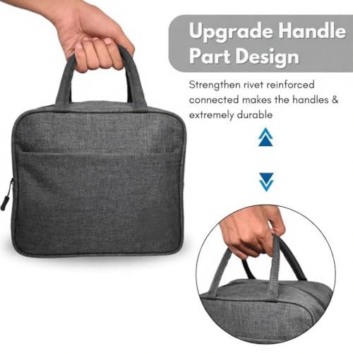 Hollerich Lunch Bag for Unisex Reusable Insulated Lunch Bags Water-Resistant, Leakproof ,Insulated Lunch Box Tote with Large Capacity, Cooler Lunch Container for Office,College & School 6 liters (Nylon)-Grey - Image 5