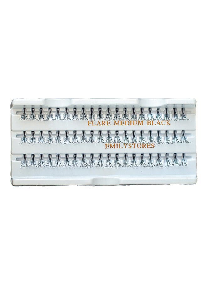 EMILYSTORES 12 Packs Eyelashes Natural Individual Lashes Plant Flare Medium Eyelash 12mm Black For Eye Lash Extensions Lashes-Knotted(12MM,Medium Lashes) - Image 1