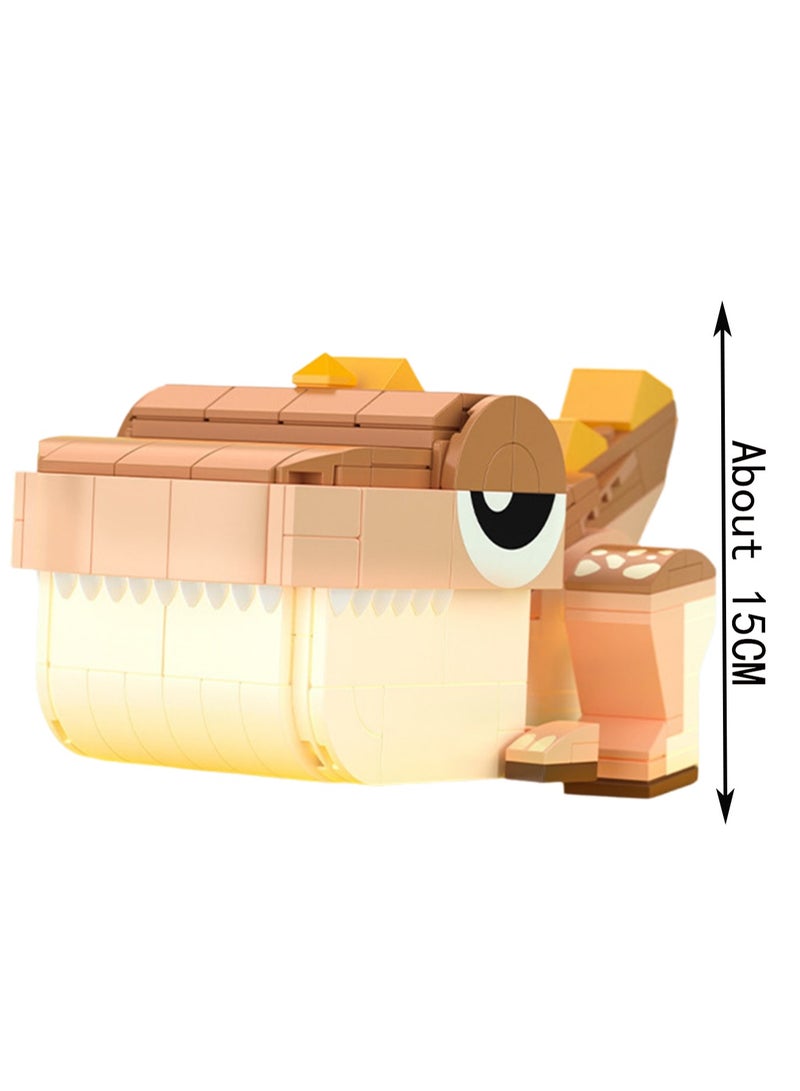 Tsundere Tyrannosaurus Rex Storage Box, Desktop Dinosaur Ornaments Building Blocks Toys, Children'S Educational Assembly Model Gifts - Image 3