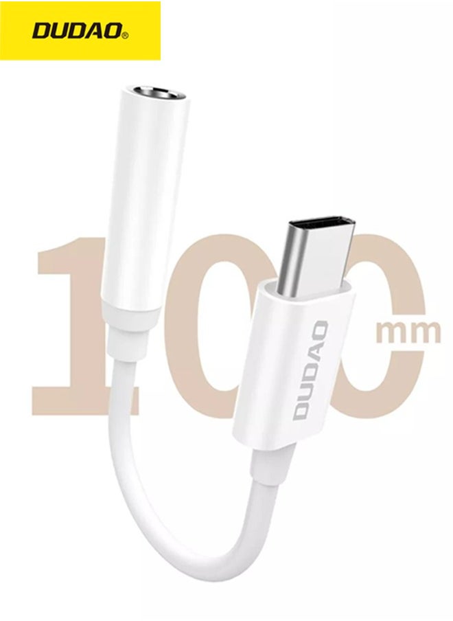 دوداو Type-C to 3.5mm Audio Adapter, 100mm High-quality Audio Adapter, Supports Calls, Lossless Sound Quality, Wide Compatibility, Lightweight and Small  - Image 1