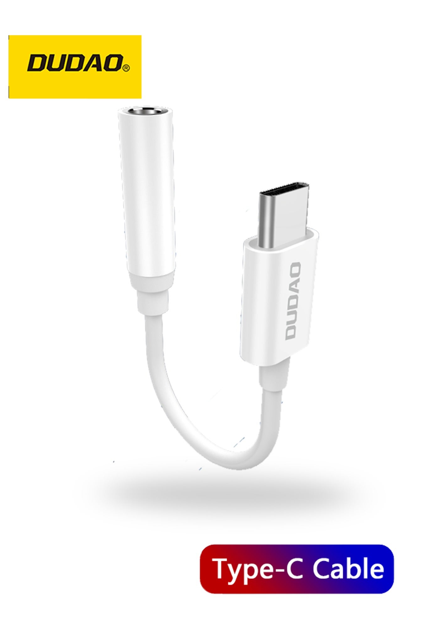 DUDAO Type-C to 3.5mm Audio Adapter, 100mm High-quality Audio Adapter, Supports Calls, Lossless Sound Quality, Wide Compatibility, Lightweight and Small