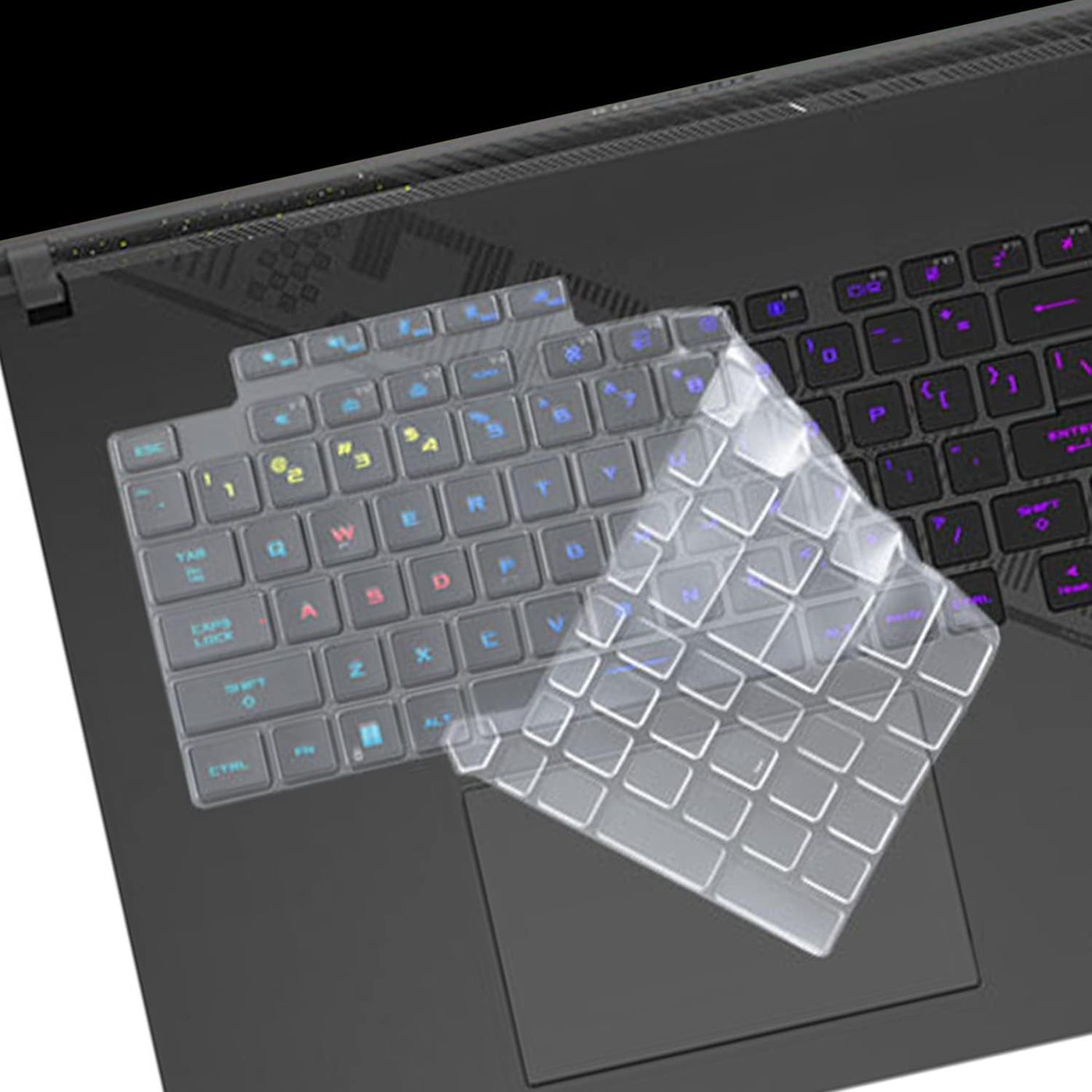 MUBUY-GOL Keyboard Cover for 2025 2024 2023 Asus ROG Strix Scar 18 & Strix G18 Gaming Laptop, Scar 18 G835 G834 G835LX/LW G834JY/JZR/JYR, ROG Strix G18 G815 G814 G815LW/LR/LP G814JI G814JZ Silicone Sk