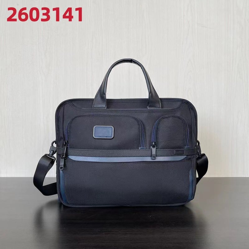 Men'S Ballistic Nylon Handbag 2603141 Large Capacity Business Travel Briefcase Casual Fashion Shoulder Bag - Image 1