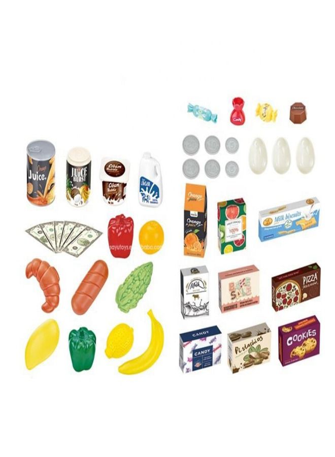 Basmah Home Shopping Trolley Cart 41pcs Set-Blue 18-2062635 - Image 4