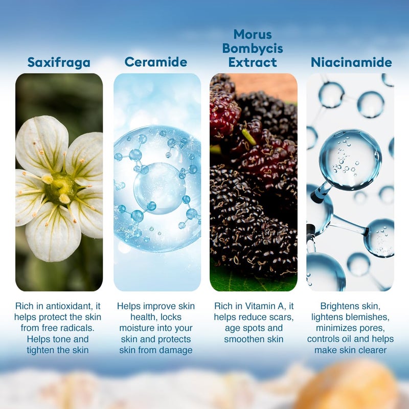 VLCC 3D Youth Boost SPF 40 Sun Screen Gel Cream 50g NonGreazy Zero White Cast Sunscreen Helps Plump Skin Control Pigmentation Saxifraga Mulberry Extract - Image 5