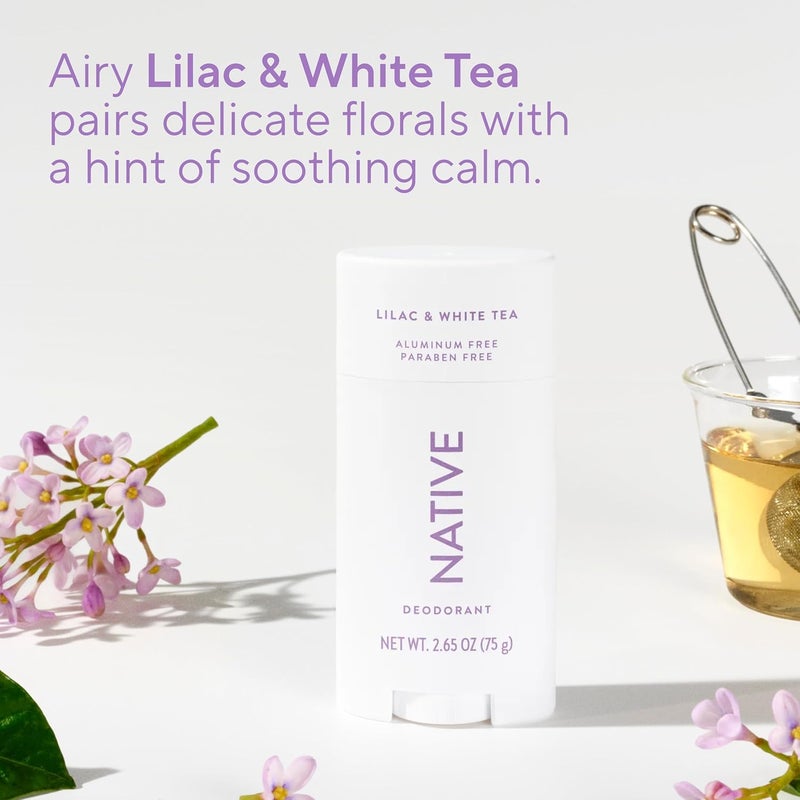 native Natural Lilac & White Tea Deodorant, 2.65 oz - Image 4