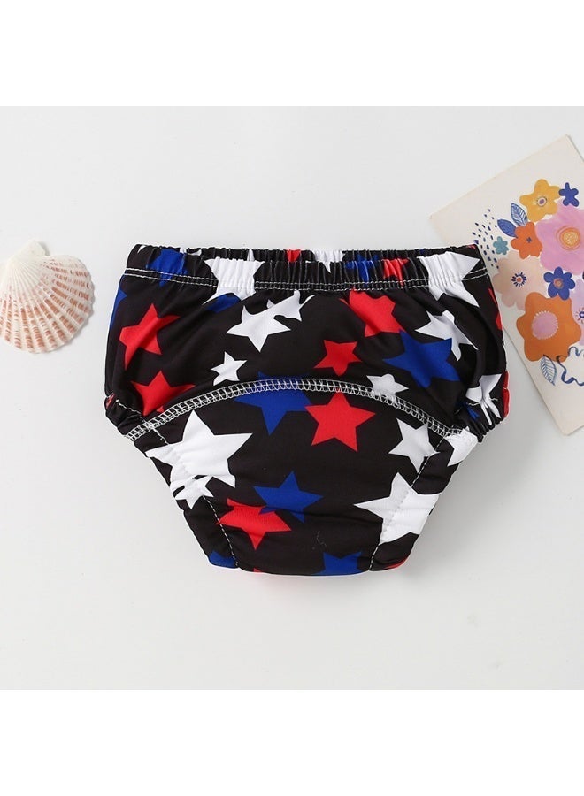 ملابس داخلية للتدريب على استخدام المرحاض، 4 قطع، سراويل حفاضات ناعمة وجيدة التهوية بطبعة كرتونية للاستخدام النهاري والليلي، سراويل تدريب للجنسين بتصميمات حيوانات وزهور لطيفة، سراويل للاستخدام مرة واحدة في جميع المواسم لسهولة العناية بالغسيل اليدوي، ومنع الحوادث (مقاس كبير) - Image 5