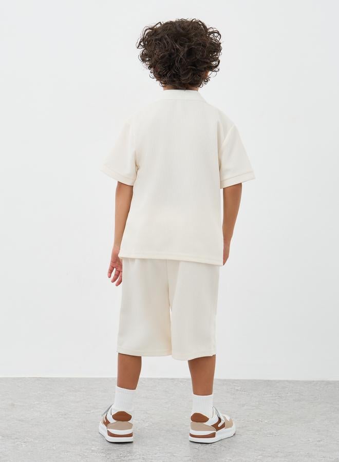 Styli Plain Polo T-Shirt and Shorts Set - Image 5