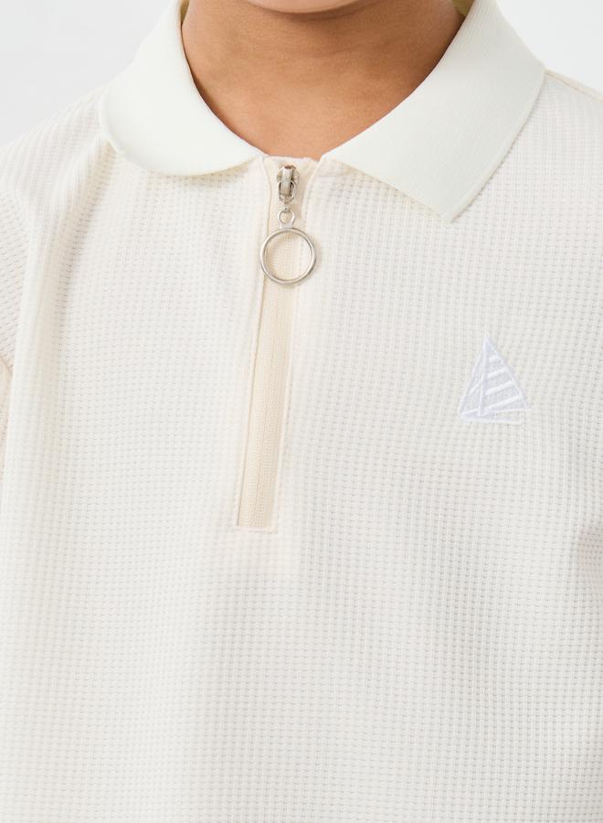 Styli Plain Polo T-Shirt and Shorts Set - Image 3