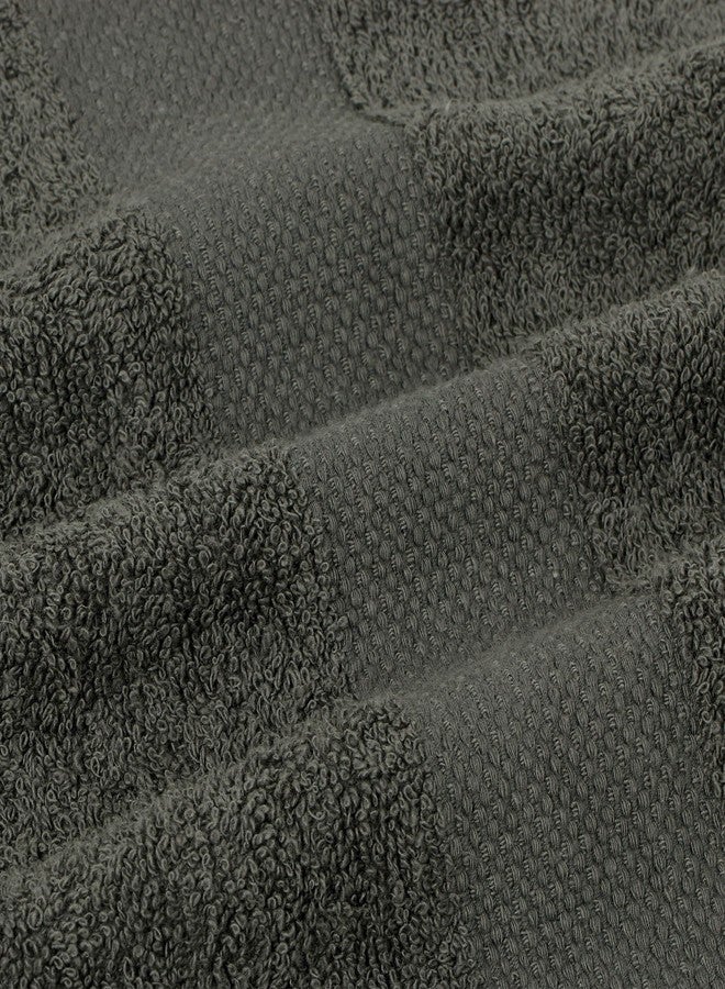 Simpli-Magic Towel Set, 2 Bath Towels, 2 Hand Towels, and 4 Washcloths (8 Piece Set), Ring Spun Cotton Highly Absorbent Towels for Bathroom, Shower (Gray) - Image 5