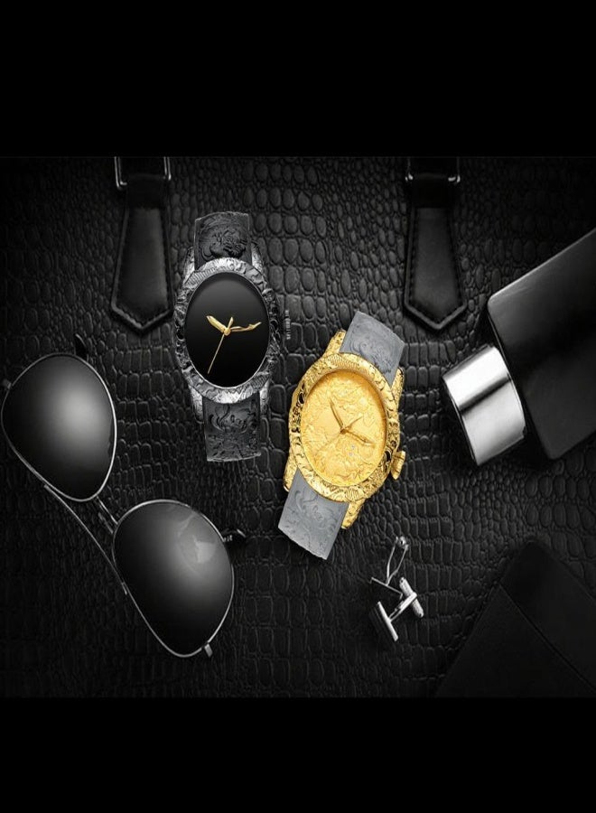 BIDEN Fashion Watch Trend Multi-functional Business Men's Watches Black - Image 5