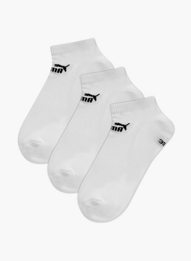 PUMA Men's Logo Print Ankle Length Socks - Set of 3 - Image 1