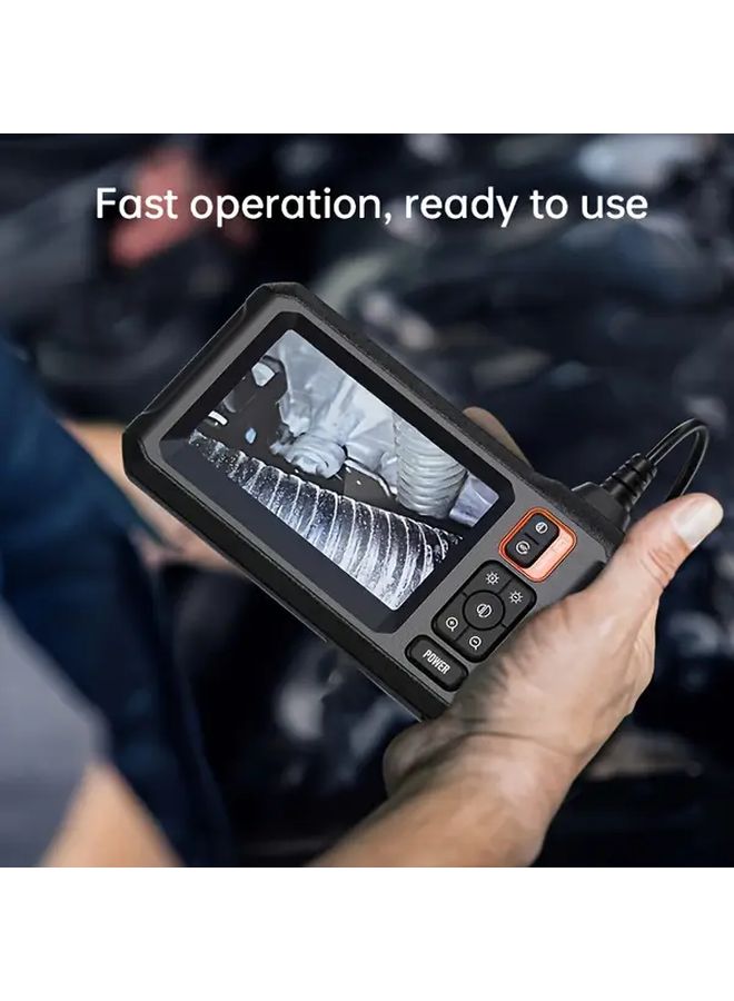 Orange 4.3 Inch IPS LCD Screen Industrial Endoscope Camera 8mm Single Lens IP67 Waterproof For Auto Repair Plumbing - Image 4