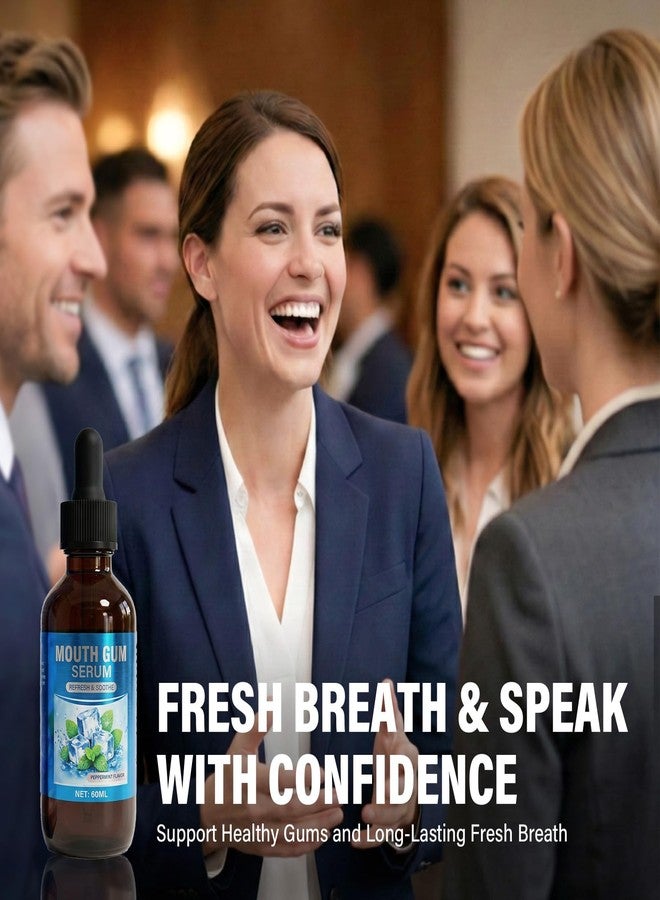 Gum Restore Drops - Gum Repair for Receding Gums and Bad Breath, Gum Health Support for Dry Mouth, Stain Removal & Fresh Breath for Adults, 60ML - Image 5
