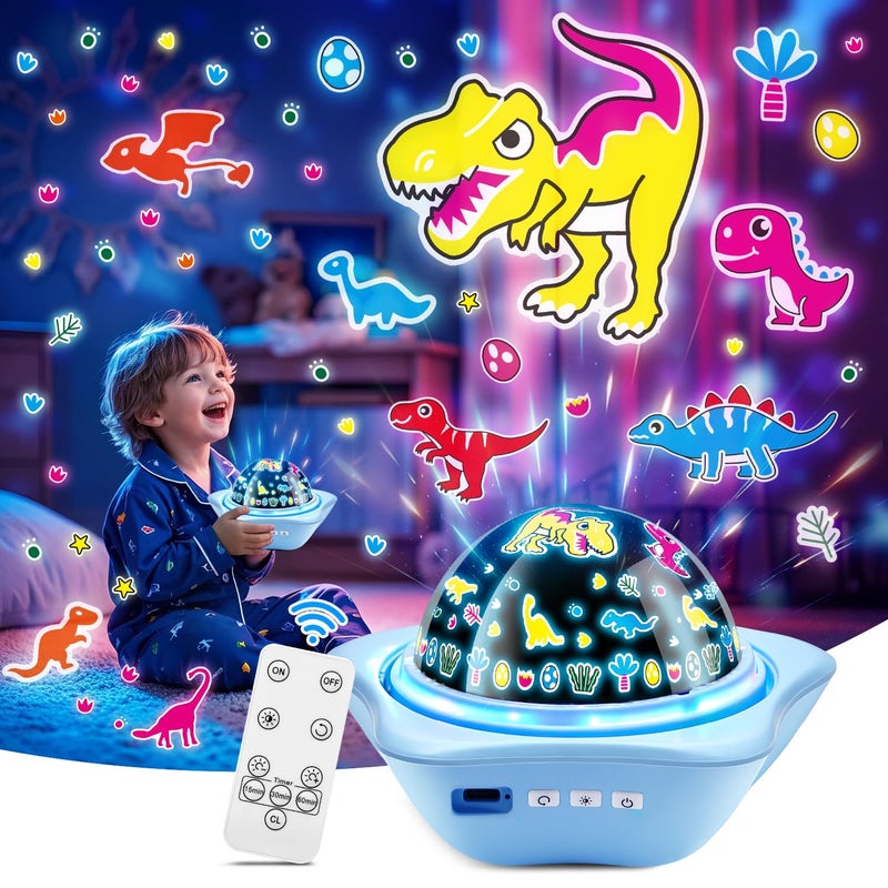 One Fire Onefire Star Projector Light Up Toys Glow In The Dark Stars for Ceiling Projection Kids ToysDimmable Night Light Projector for Kids RoomRemote Dinosaur Toys for BoysDinosaur Gifts for Toddler Toys