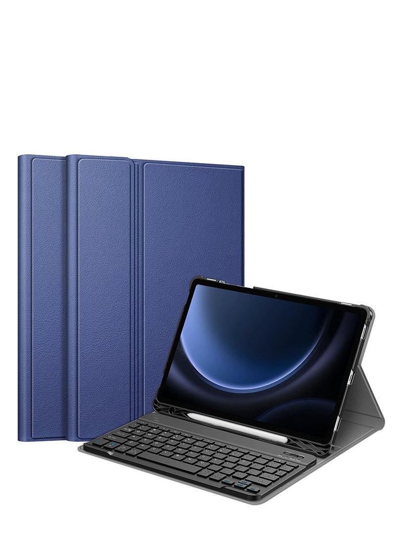 General Samsung Galaxy Tab S9/S9FE 11" 2023 Keyboard Case, (SM-X510/X516B/X518U/SM-X710/X716B/X718U) Slim Stand Case Bluetooth Wireless Keyboard  - Image 1