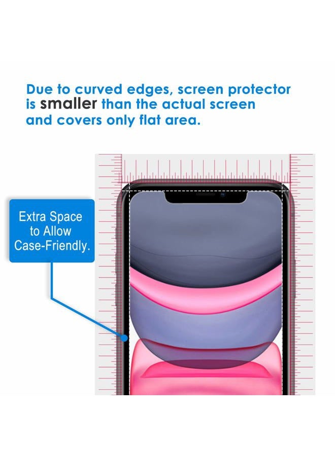 Jetech Privacy Screen Protector for iPhone 11 and iPhone XR 6.1-Inch, Anti Spy Tempered Glass Film, 2-Pack - Image 5