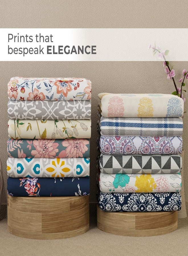 Layers Emaline 144 TC 100% Cotton Multicolor Paisley Block Print Double Bedsheet Set | 1 Double Cotton Bedsheet & 2 Pillow Cover | Breathable & Anti-Wrinkle | 2.54m x 2.23m - Image 5