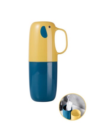 حامل فرشاة الأسنان، حامل فرشاة الأسنان وكوب الشطف مع حقيبة سفر لفرشاة الأسنان، كوب فرشاة الأسنان متعدد الوظائف، حامل فرشاة الأسنان ذو سعة كبيرة مع كوب غسول الفم (أصفر) - pzsku/Z4A7315E1B1908CFDA114Z/45/1746382966/cff7cffe-1f90-453e-9fc8-e5d39fa5fcbc