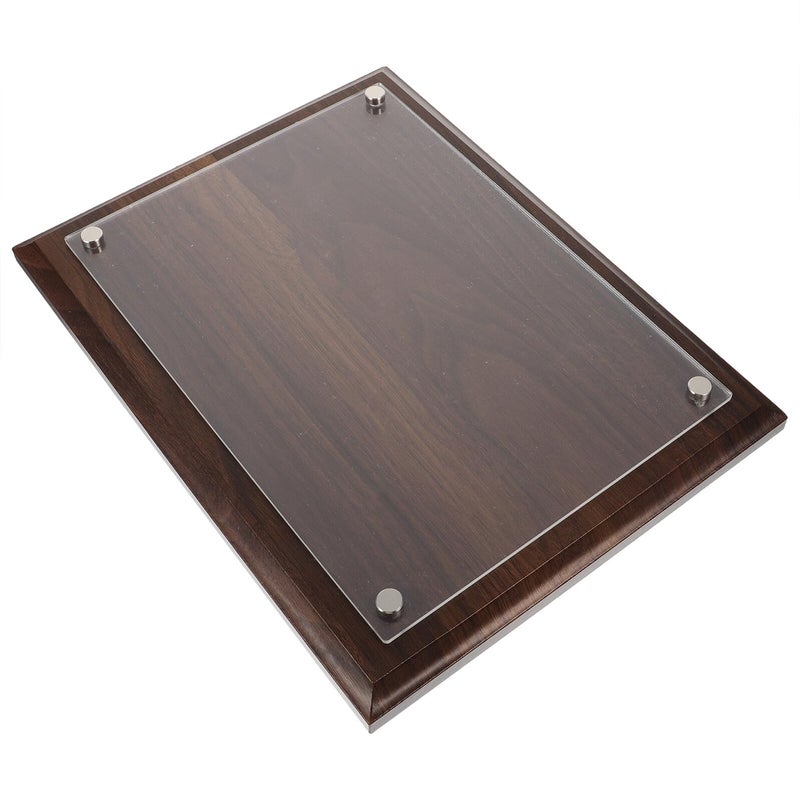 Walnut Finish A4 Wooden Certificate Frame With Glass For Home Office Display - Image 2