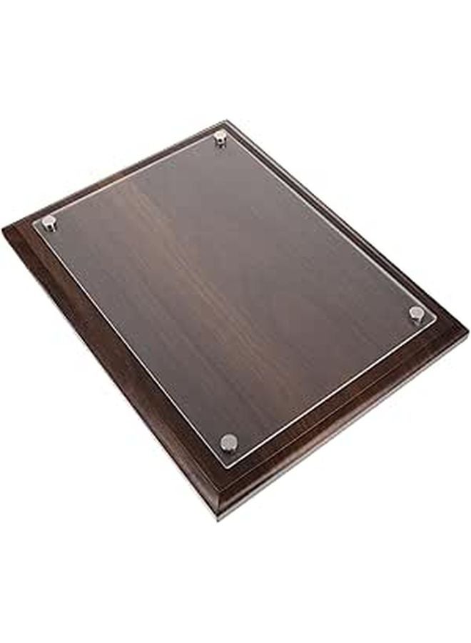 Walnut Finish A4 Wooden Certificate Frame With Glass For Home Office Display - Image 1