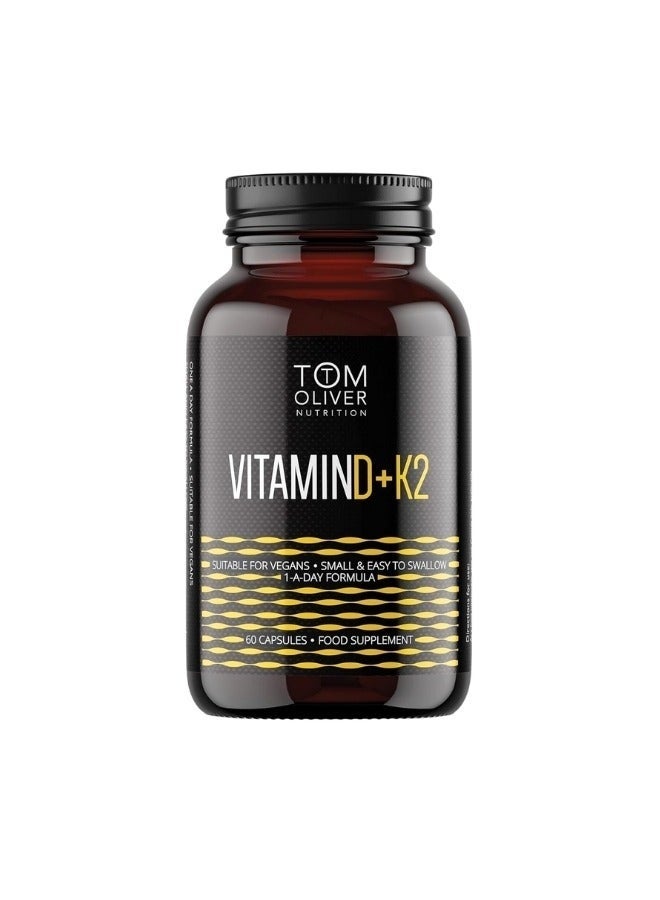 Tom Oliver Vitamin D+K2 Capsules 60'S
