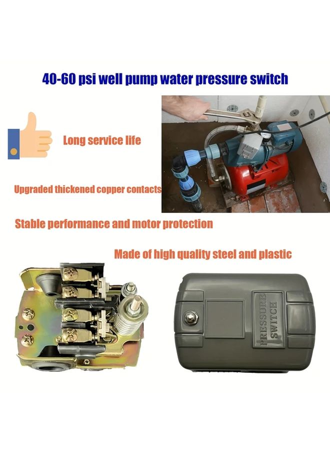 1 قطعة 40-60 رطل/بوصة مربعة مفتاح ضغط بئر معدني ثقيل مع غطاء قابل للإزالة - Image 5