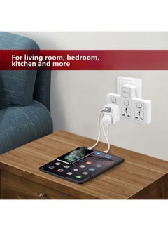 PEGANT 3 Way Universal Multi Plug Power Extension Socket Adapter  - Image 2