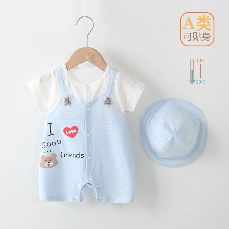 Children'S Thin Vest Clothes Baby Class A Pure Cotton Baby Sleeveless Sling Newborn Clothes - Image 1