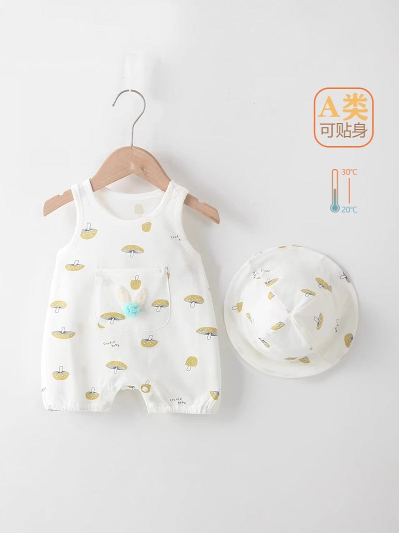 Children'S Thin Vest Clothes Baby Class A Pure Cotton Baby Sleeveless Sling Newborn Clothes - Image 4