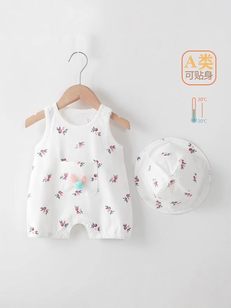 Children'S Thin Vest Clothes Baby Class A Pure Cotton Baby Sleeveless Sling Newborn Clothes - Image 2