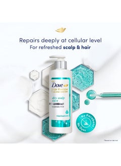 Dove Dove Hair Therapy Dry Scalp Care Moisturizing Conditioner, Sulphate Free, No Parabens & Dyes, With Niacinamide, 380 ml  - Image 5