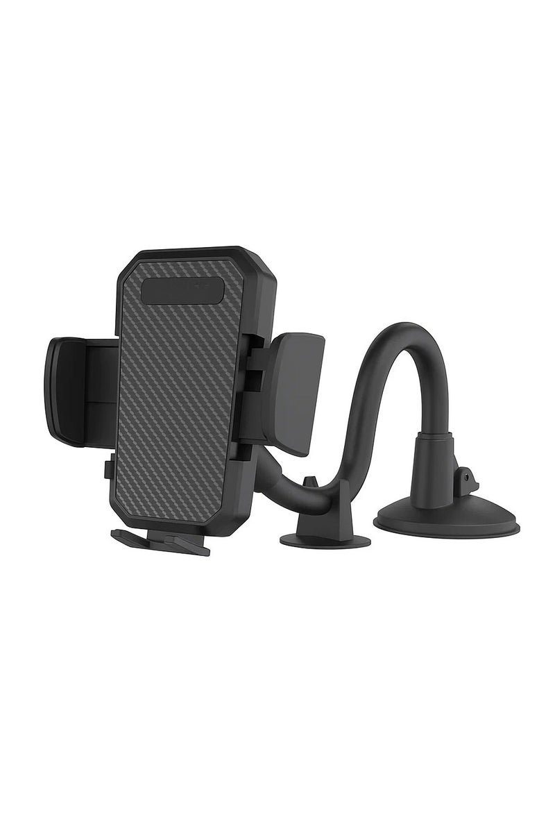 Talzeo Adjustable Windshield & Dashboard Car Mount Phone Holder – Strong Suction, Anti-Shake Arm, 360° Rotation, One-Hand Operation – Fits All Smartphones - Image 1