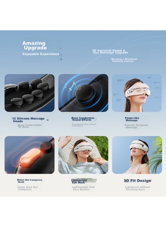 Blaupunkt Blaupunkt German Eye Massager, Ultra-light Bone Conduction Eye Massager, Heat Therapy Eye Mask, Birthday Gift For Women  - Image 1