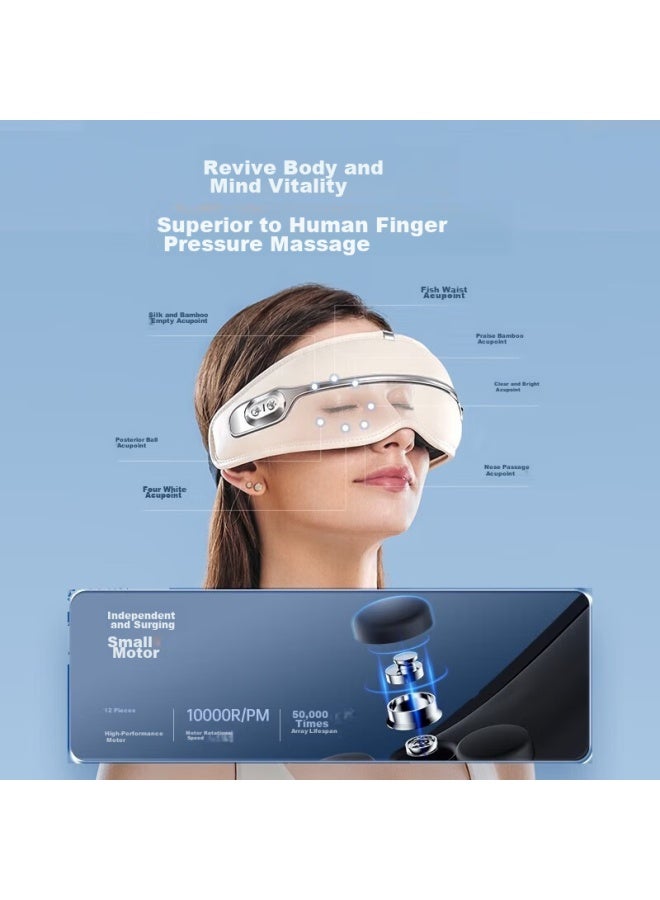 Blaupunkt Blaupunkt German Eye Massager, Ultra-light Bone Conduction Eye Massager, Heat Therapy Eye Mask, Birthday Gift For Women  - Image 2