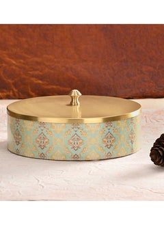 Multipurpose roti box/ chapati box with brass lid and tong