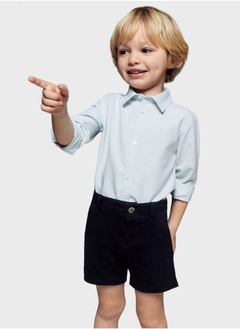 MANGO - Kids Essential Bermuda Shorts - Image 1
