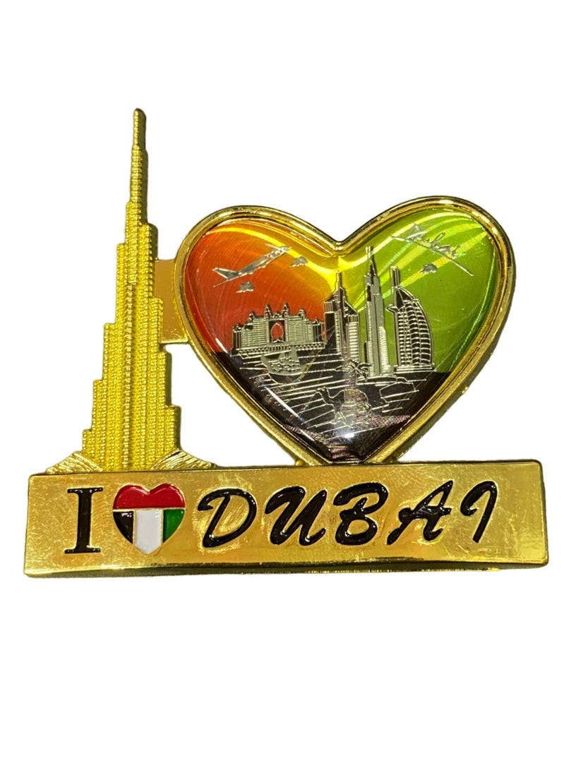 I Love Dubai(With Burj Khalifa And Heart) Gold Colour Fridge Magnet - pzsku/Z4A73C32118462CE9659BZ/45/_/1703521492/f4562aee-c528-483e-b864-42ffb39800de