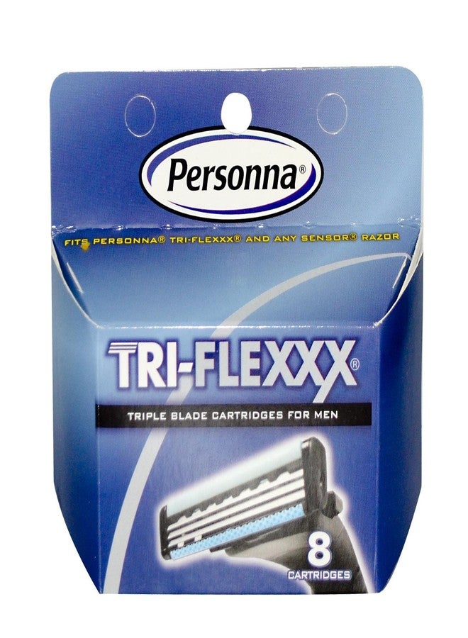 Personna Triflexxx Cartridges for Men - 8 Ea, 12 Pack
