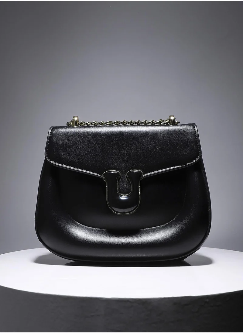 صوص هاوت Horseshoe Buckle Sling Bag - Black